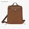 Luxury Leather Designer Brand Women's Bag Bag Ryggsäck och fritidsskola Folding stor kapacitet8Z6A