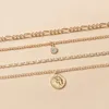 Anhänger Halsketten Vintage 18K Gold Layered Kette Halskette Set für Frauen Freunden Mädchen Geburtstag Weihnachtsgeschenk Ideen sie