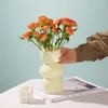 Vaser antik jade grädde serie glas vas vardagsrum blommor arrangemang hydroponic vintage bord prydnader dekorativa rekvisita