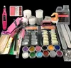 Full Acrylic Set med akrylpulver 120 ml vätskesuppsättning för manikyr Nail Extension Kit Manicure Nail Glitter Tool Kit3585617
