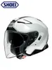 Shoei Smart Helmet Japanese J-Cruise Motocicleta de 2ª geração com lentes duplas para homens e mulheres meio anti-nevoeiro de três quartoswiU9