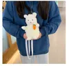 バッグガールズぬいぐるみ羊のおもちゃファッションかわいい日本人女性毛皮メッセンジャーバッグ因果クロスボディ韓国スタイル