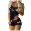 Women's Sleepwear Fashion Sexy Lace Set Suit Solid Color Wireless Bra Underwear Panties