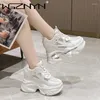 Casual Shoes luksusowy damski platforma Chunky Sneakers Woman 2024 Fashion Women Sport Sport Róż White Sport Treaker Tennis Elegancki