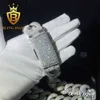 Modeschmuck 25mm Cuban Link Chain Hip Hop -Kette 925 Sterling Silber Moissanite Diamant Cuban Link Halskette