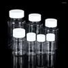 Förvaringsflaskor 30 ml klart med 100 ml skruvplast 20 ml 60 ml 15 ml 80 ml 5-30 st container tom tätning 50 ml cap påfyllningsbar