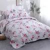 Sängkläder sätter lapptäcke quilt set frostat tyg bomullsfylld kudde bekväm andningsbar maskin tvättbar hemtextil