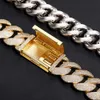 Belas colares para homens da moda de moda Moissanite Hot Sale 10K Miami Cuban Link Chain 22mm Diamante Cuban Link Chain