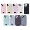 Luxury 3D Glitter Sparkle Diamond Phone Case för iPhone 11 12 13 14 15 Pro Max TPU Bling stockskyddande skyddsskydd