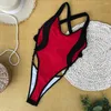Kobiety stroju kąpielowego One Piece Swimsuit 2024 Seksowne kobiety Summer Bikini High Taist Thong Monokini Swimming Suit Bathing Beachwear