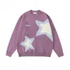 American Retro Star Floating Academy Style Couple Sweater Loose Top 240429