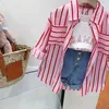 Set di abbigliamento maglietta per gilet estate per bambini maglietta da donna in cotone nuovo set di bambini a maniche piena sciolta abbigliamento per bambini d240514