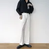 Costumes masculins drapés hétérmiques pantalons de mode coréens coréens lâches occasionnels blanc noir gris large-leg pantalon masculin blazer costume b26