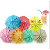 Paper Picks 144Pcs Parasols Umbrellas Drinks Wedding Event Party Supplies Holidays Tail Garnishes Holders Free Shipping1.26