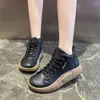 Zapatos casuales con la plataforma de la plataforma transparente zapatillas de la mujer tendencias de los pisos 2024 kit deportivo de mujeres negras Zapato Beskete