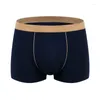 Underpants 1pcs Under Wear Unce's Flat Bikers traspiranti pugili elastici di colore puro xl/3xl/5xl/7xl/9xl per uomini brief di cotone