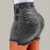 Jupes 2024 Mini jupe de denim de taille de taille et de la jupe de denim sexy pour femmes