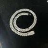 Hot Sell Drop Shipping Iced Out Cuban Link VVS Diamond Hip Hop Jewelry 10 mm Moissanite 925 STERLING Silver Cuban Chain