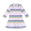 Mardi Gras Childrens Odzież Baby Boys Polo T Shirt Tops Pullover Striped Gonley Girl