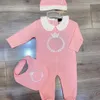Дизайнерский бренд Baby Dompers Kids Компьют роскошный новорожденный весенний осенний розовый голубой хлопковые боди девочек мальчики детские боди для детей