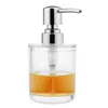 Liquid Soap Dispenser Acrylic Lotion Dishwashing Pump Bottle Kitchen Bathroom Countertops 8.8 OZ (Clear)