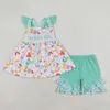 Clothing Sets Baby Girls Outfits Summer Toddlers Stripe Wholesale Boutique Short Sleeves Top Shorts Kid Clothes