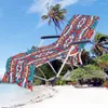 Couvre la chaise Mandala Beach Towel Cover Microfiber Pool Pool Lounge avec poches Holidays Mate pour Sun Lounger