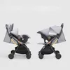 Poussettes # Twins Baby poussette avec sièges d'auto 0-3 ans bébé léger 3in1 quatre roues absorption de choc pliage pour deux bébés H240514