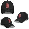 Red Soxes-B Brief Stickerei Baumwoll-Schnappkappen Gorras Bones Männer Frauen Hip Hop Hip Hop Hats Baseball Knochen