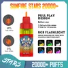 Original Sunfire Tornado 20000 Puff Einweg R und M e Zigaretten Luftvereinbarer Puff 20k 0 mg 20 mg 50 mg wiederaufladbare Batterie 30 ml Geräte Vape Stift nachfüllbar 3 mal