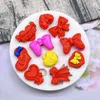 Moldes de cozimento Bowknot Bow Love Love Sugarcraft Mold Resina Ferramentas