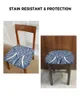 Couvre-chaise Mandala Match Elephant Blue Seat Cushion Stretch Stretch Dining Cover Covers for Home El Banquet Living Room