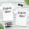 T-shirts T-shirts pour femmes Coton Custom Shirt à la fois imprimé latéral conception personnalisée personnalisée pour vous les t-shirts