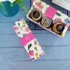 Moon Gift Aron Floral Lange bedrukte Cake Carton Present Packaging For Cookie Wedding Gunsten Candy Box