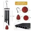 Fournitures de fête 1set métal windchime en aluminium de vent de vent carillon 6 tube décoration maison artisanat extérieur jardin patio notes zen méditation