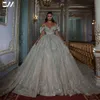 Elegante V-hals bruiloft Exquise kristallen kristallen bruidsjurk glanzende vloerlengte bruid jurken Vestidos de novia