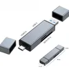 4 no leitor de cartão 1TF Adaptador OTG USB3.0 Flash Drive SD TF CARD CARDE TIPO C TO MICRO SD Adaptador Cabos de acessórios para celular