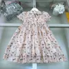 Лучшие дизайнерская детская одежда для девочек платья вышитые цветы хлопковая детская юбка кружевная платье принцессы размер 90-150 см. Детская платья 24 мар