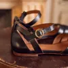 Sandały Kobiety rzymski pasek kostki Otwarty palca bez poślizgu buty 2024