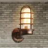 Lámparas de pared Lámparas modernas Vintage Industrial Light Cage Guard Schonce Loft Indoor Retro Industry Flexure