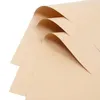 Brocada de presente 20pcs Retro Espaper Kraft Papel de papel de papel