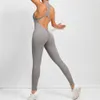 Lu Yoga Allinea Stupia calda venduta Women Zipper Hollow Outsuit Fiess Yoga Workout Gym Sports Body Dance Wear Ll Lemon Sports Gym