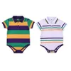 Mardi Gras Childrens Odzież Baby Boys Polo T Shirt Tops Pullover Striped Gonley Girl