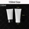 Spedizione gratuita 50ml 80ml 100ml 150ml Matte Matte White Plastic Tubo di lozione estetica Contenitore Shampoo Dentifricio Bottiglia Frost UCXNT KJVCA