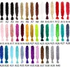 165g 41 pouces Single Color Ombre Color multicolore Green Rose Synthétique Extension Twist Jumbo Traid Kanekalon Bulks Hair Dreadlock Dhl