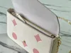 Designer Luxury Handbags Felice chain Creme pink Leather crossbody Shoulder Bag Hasp Up Single Chain Straps Handbags M61276 Women Ladies Bags 7A Best Quality