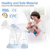 Bröstpumps NCVI Electric Double-Layer Breast Pump Nursing Hospital Grady Feeding With Two Size of Flangealternativ och stark sugkraft Q240514