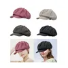 Berets Sboy Cap Painter Hat Gift Accessories Summer Flat Women Girls Octagonal For Fishing Hiking Shopping Driving Traveling