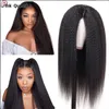 Afro Curly Edges Wig 4C Kinky Edges Baby Hair Lace Wigs 180% 13x4 HD Lace Frontal Wig Remy Kinky Curly Simualation Human Hair Wigs for Women