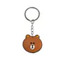 Charms Brown Bear Schlüsselbundschlüsselkette Ring Weihnachtsgeschenk für Fans Mädchen Rucksack Shoder Bag Anhänger Zubehör Charme Keyring Geeignetes ote2p